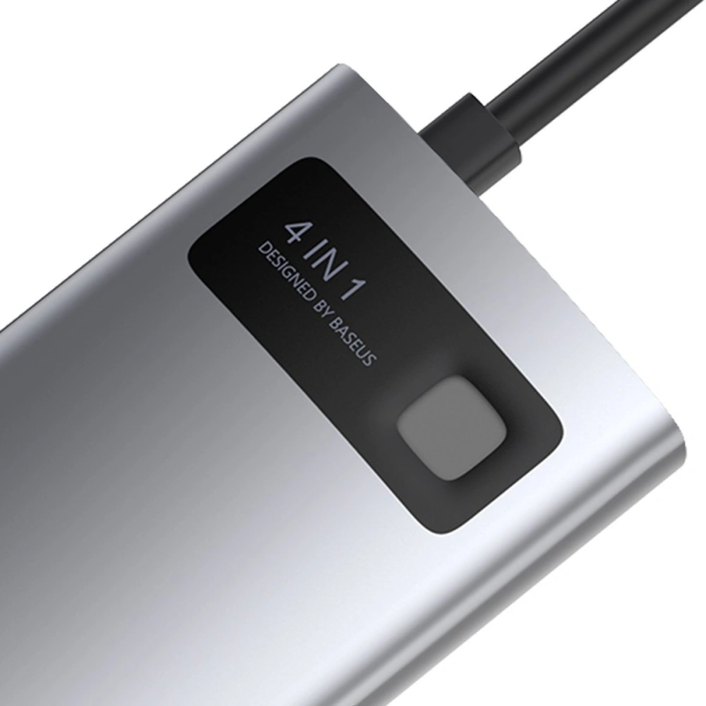 Hurtownia GSM - Hub 4w1 Baseus Metal Gleam Series, USB-C na USB 3.0 + USB 2.0 + HDMI + USB-C PD - BSU2370 - {ean13} - Hurt