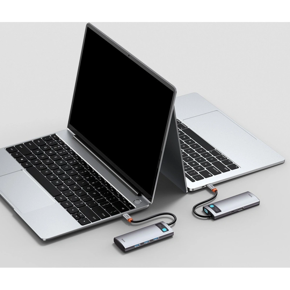Hurtownia GSM - Hub 5w1 Baseus Metal Gleam Series, USB-C do 3x USB 3.0 + HDMI + USB-C PD - BSU2371 - {ean13} - Hurt