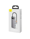 Hurtownia GSM - Hub 6w1 Baseus Metal Gleam Series, USB-C do 3x USB 3.0 + HDMI + USB-C PD + Ethernet RJ45 - BSU2372 - {ean13} - Hurt