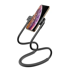 Hurtownia GSM - Uchwyt Baseus Neck-Mounted Lazy Bracket na szyję, do telefonów i tabletów 4-10" (czarny) - BSU2374BLK - {ean13} - Hurt