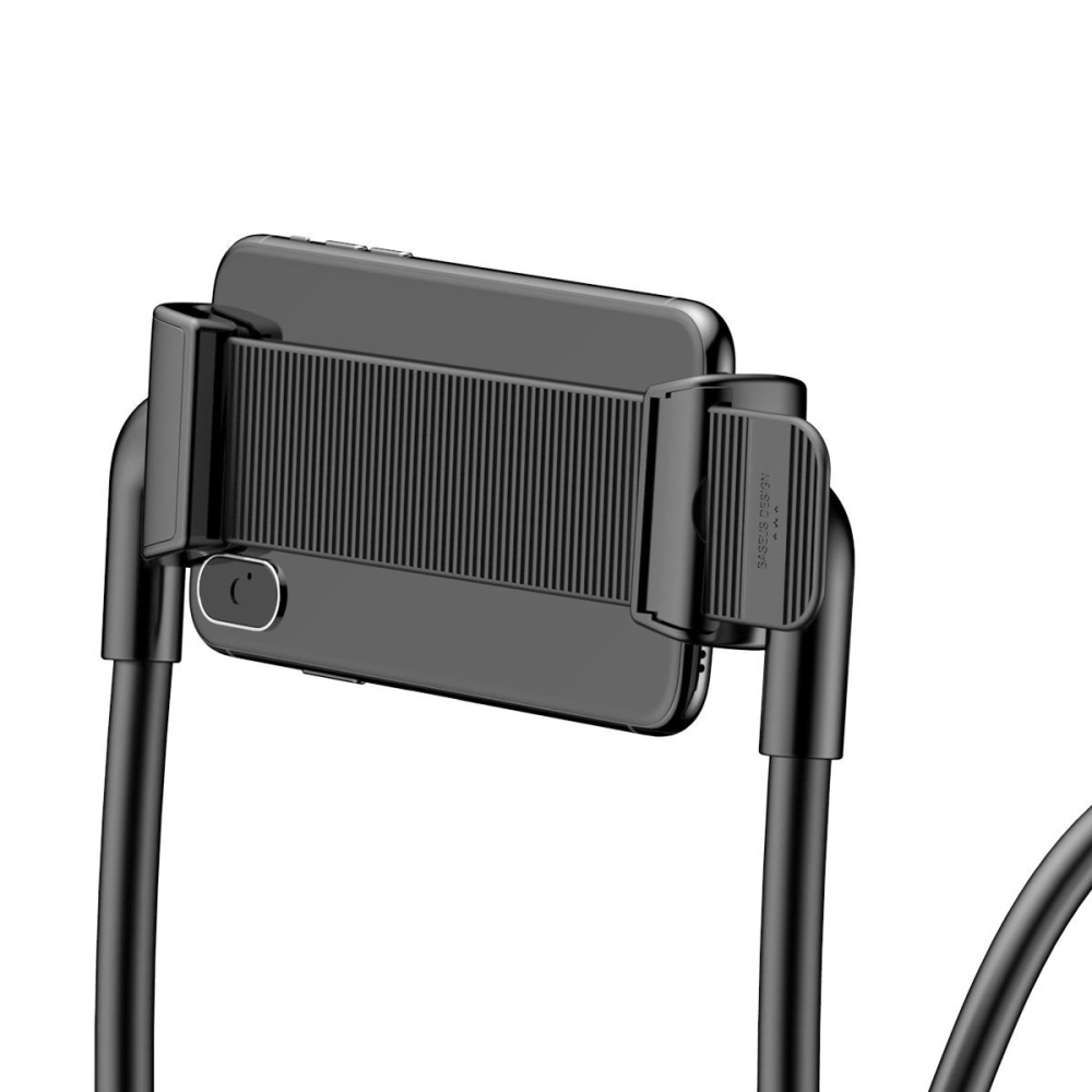 Hurtownia GSM - Uchwyt Baseus Neck-Mounted Lazy Bracket na szyję, do telefonów i tabletów 4-10" (czarny) - BSU2374BLK - {ean13} - Hurt