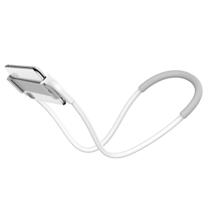 Hurtownia GSM - Uchwyt Baseus Neck-Mounted Lazy Bracket na szyję, do telefonów i tabletów 4-10" (biały) - BSU2375WHT - {ean13} - Hurt