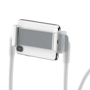 Hurtownia GSM - Uchwyt Baseus Neck-Mounted Lazy Bracket na szyję, do telefonów i tabletów 4-10" (biały) - BSU2375WHT - {ean13} - Hurt