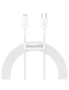 Kabel USB-C do Lightning Baseus Superior Series, 20W, PD, 2m (biały)