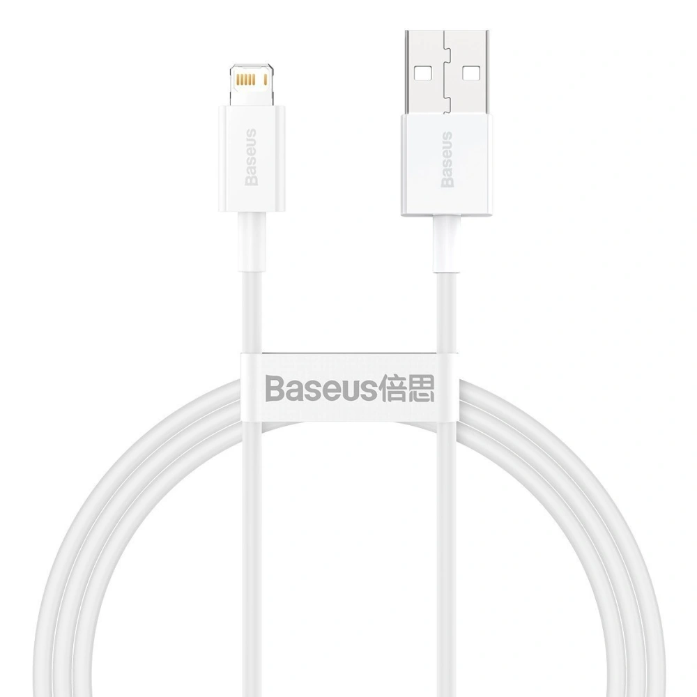 Hurtownia GSM - Kabel USB do Lightning Baseus Superior Series, 2.4A, 1m (bílý) - BSU2379WHT - {ean13} - Hurt