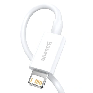 Hurtownia GSM - Kabel USB do Lightning Baseus Superior Series, 2.4A, 1m (biały) - BSU2379WHT - {ean13} - Hurt