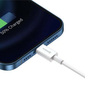 Hurtownia GSM - Kabel USB do Lightning Baseus Superior Series, 2.4A, 1m (biały) - BSU2379WHT - {ean13} - Hurt