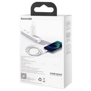 Hurtownia GSM - Kabel USB do Lightning Baseus Superior Series, 2.4A, 1m (biały) - BSU2379WHT - {ean13} - Hurt