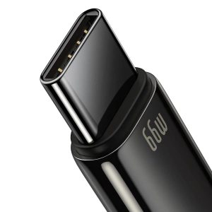 Kabel USB do USB-C Baseus Tungsten Gold, 66W, 1m (czarny)