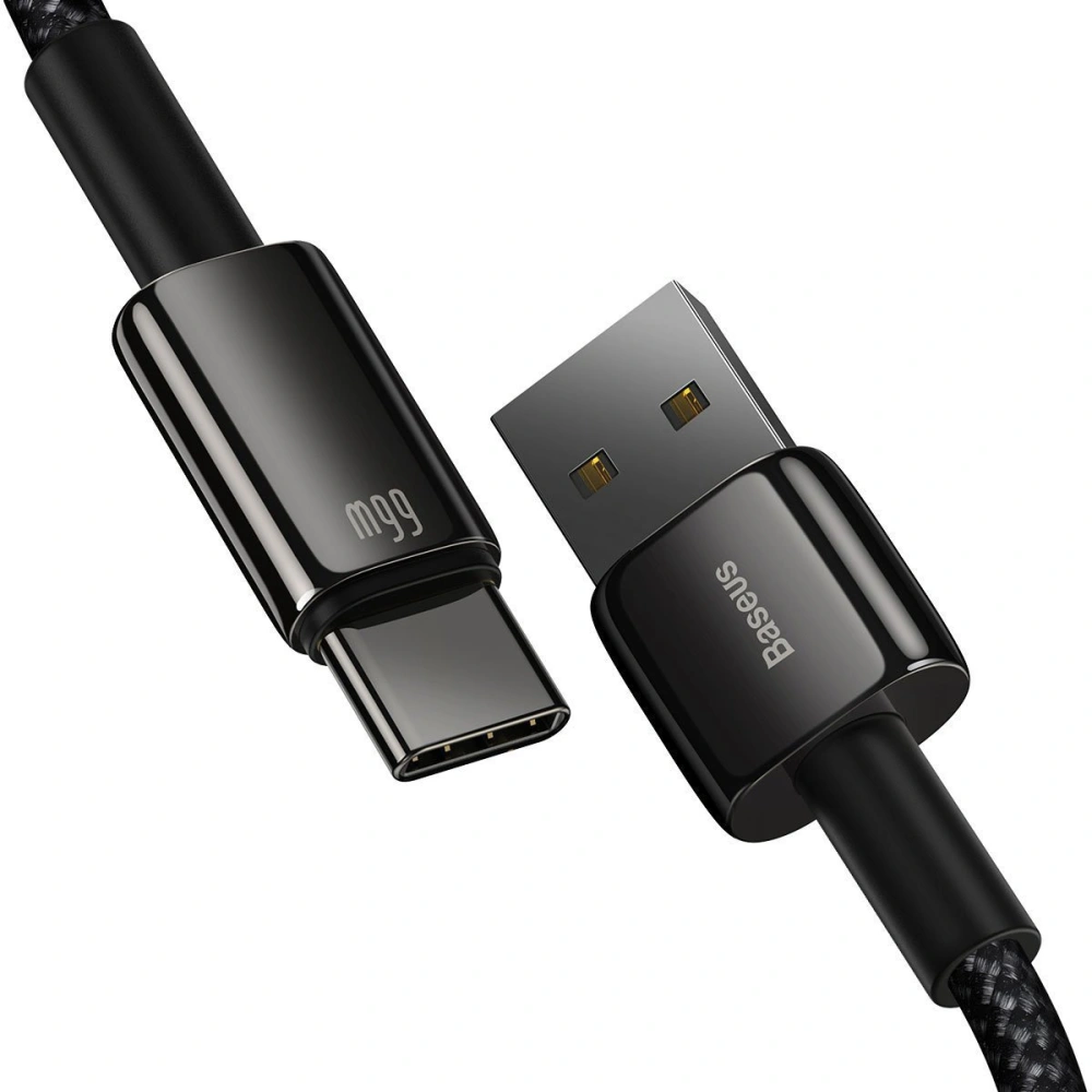 Hurtownia GSM - Kabel USB do USB-C Baseus Tungsten Gold, 66W, 1m (czarny) - BSU2382BLK - {ean13} - Hurt