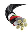 Hurtownia GSM - Kabel USB do USB-C Baseus Tungsten Gold, 66W, 1m (černý) - BSU2382BLK - {ean13} - Hurt