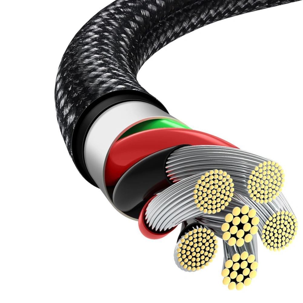 Hurtownia GSM - Kabel USB do USB-C Baseus Tungsten Gold, 66W, 1m (czarny) - BSU2382BLK - {ean13} - Hurt