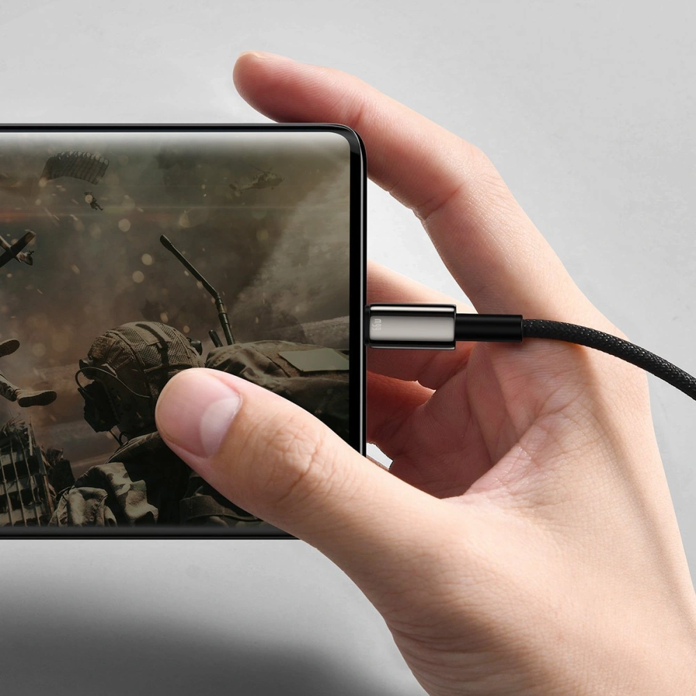 Hurtownia GSM - Kabel USB do USB-C Baseus Tungsten Gold, 66W, 1m (czarny) - BSU2382BLK - {ean13} - Hurt