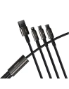 Wholesale USB cable 3in1 Baseus Tungsten Gold, USB to micro USB / USB-C / Lightning, 3.5A, 1.5m (black) - BSU2383BLK - {ean13} - Hurt