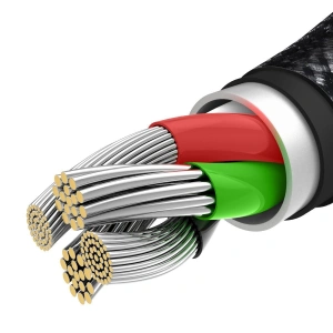 Hurtownia GSM - Kabel USB 3w1 Baseus Tungsten Gold, USB do micro USB / USB-C / Lightning, 3.5A, 1.5m (czarny) - BSU2383BLK - {ean13} - Hurt