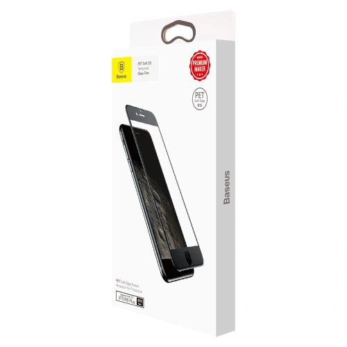 Szkło hartowane Baseus Full Screen 0.23mm Apple iPhone 8/7 Plus czarne