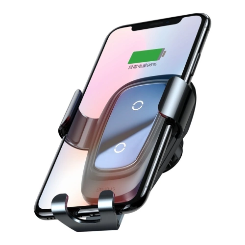 Uchwyt samochodowy z ładowarką indukcyjną Baseus Metal Gravity Car Mount Wireless Charger
