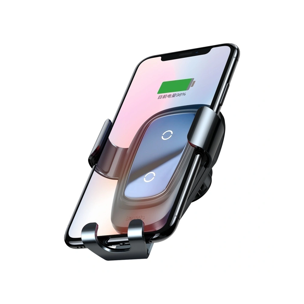 Hurtownia GSM - Upevnění do auta s indukční nabíječkou Baseus Metal Gravity Car Mount Wireless Charger Black - BSU043 - {ean13} - Hurt