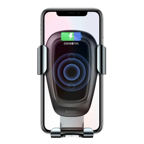 Uchwyt samochodowy z ładowarką indukcyjną Baseus Metal Gravity Car Mount Wireless Charger