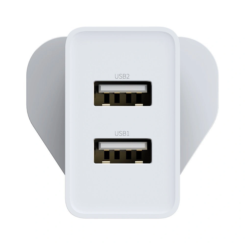 Hurtownia GSM - Baseus ładowarka sieciowa 2x USB 2.1A 10,5W (wtyczka UK) biały (CCFS-S02) - BSU2401WHT - {ean13} - Hurt
