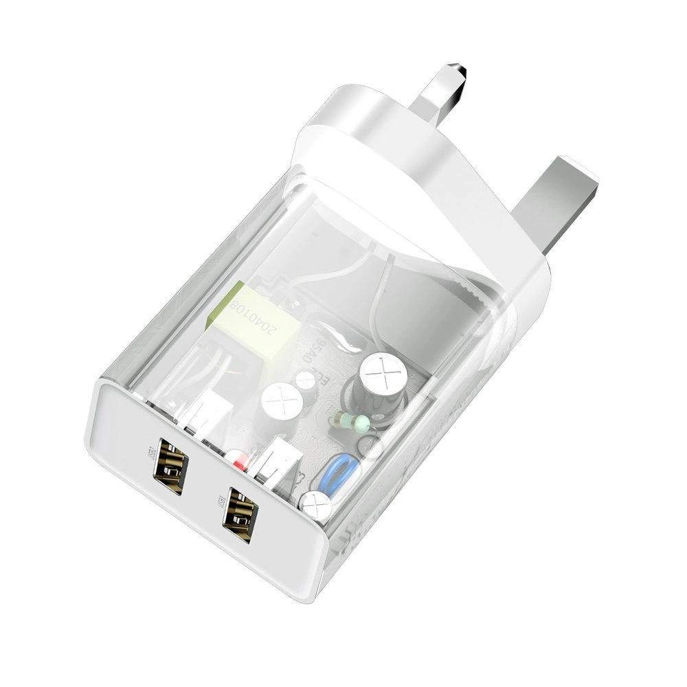 Hurtownia GSM - Baseus ładowarka sieciowa 2x USB 2.1A 10,5W (wtyczka UK) biały (CCFS-S02) - BSU2401WHT - {ean13} - Hurt