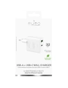Hurtownia GSM - Síťová nabíječka PURO Mini Fast Travel Charger USB-A + USB-C Power Delivery 32W (bílá) - PUR411WHT - {ean13} - Hurt