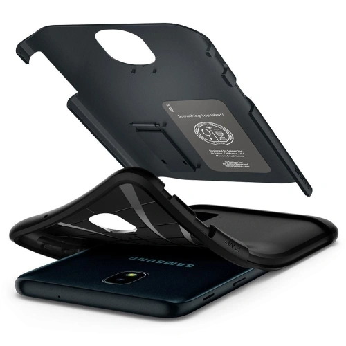 Etui Spigen Slim Armor Samsung Galaxy J3 Metal Slate