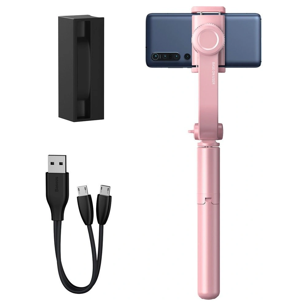 Hurtownia GSM - Baseus selfie stick teleskopowy rozsuwany kijek do selfie statyw z pilotem Bluetooth różowy (SULH-04) - BSU2446PNK - {ean13} - Hurt