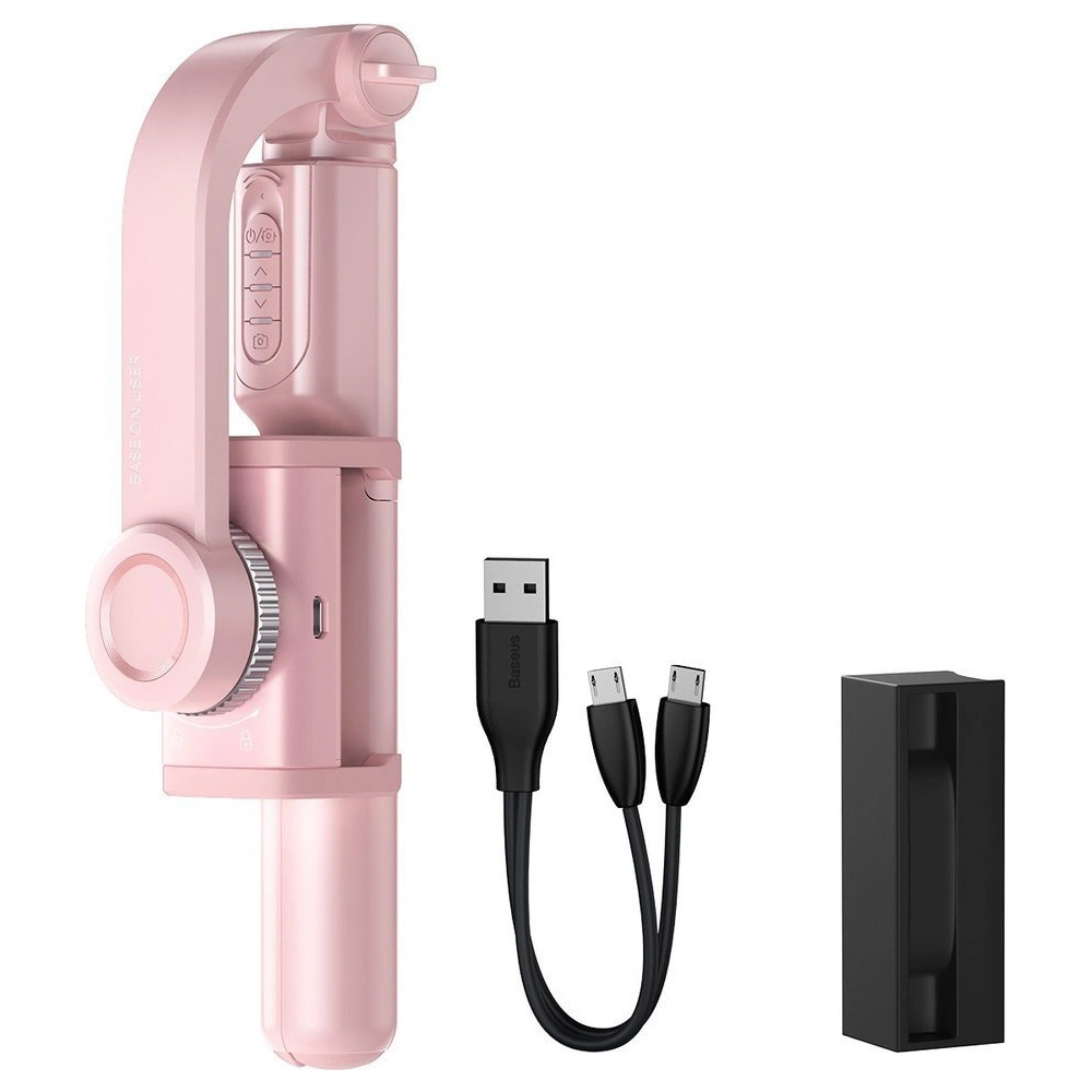Hurtownia GSM - Baseus selfie stick teleskopowy rozsuwany kijek do selfie statyw z pilotem Bluetooth różowy (SULH-04) - BSU2446PNK - {ean13} - Hurt