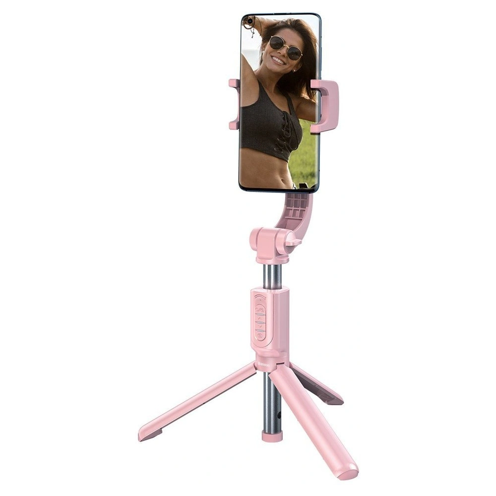 Hurtownia GSM - Baseus selfie stick teleskopowy rozsuwany kijek do selfie statyw z pilotem Bluetooth różowy (SULH-04) - BSU2446PNK - {ean13} - Hurt