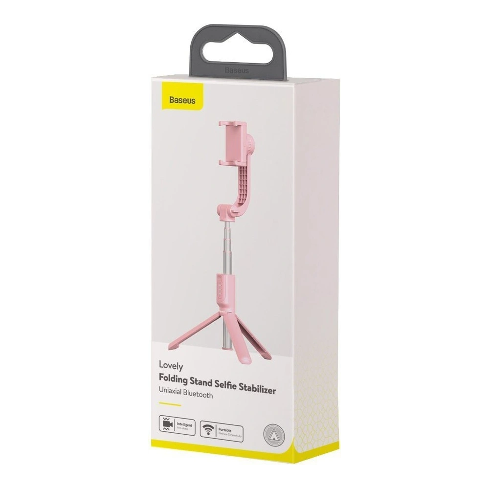Hurtownia GSM - Baseus selfie stick teleskopowy rozsuwany kijek do selfie statyw z pilotem Bluetooth różowy (SULH-04) - BSU2446PNK - {ean13} - Hurt