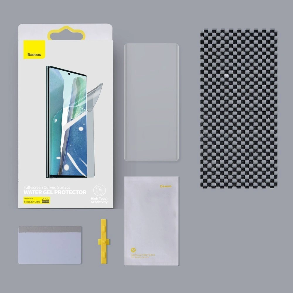 Wholesale Baseus 2x 0,15 mm full-screen curved anti-explosion soft screen protector for Samsung Galaxy Note 20 (SGSANOTE20-SA02) - BSU2456 - {ean13} - Hurt