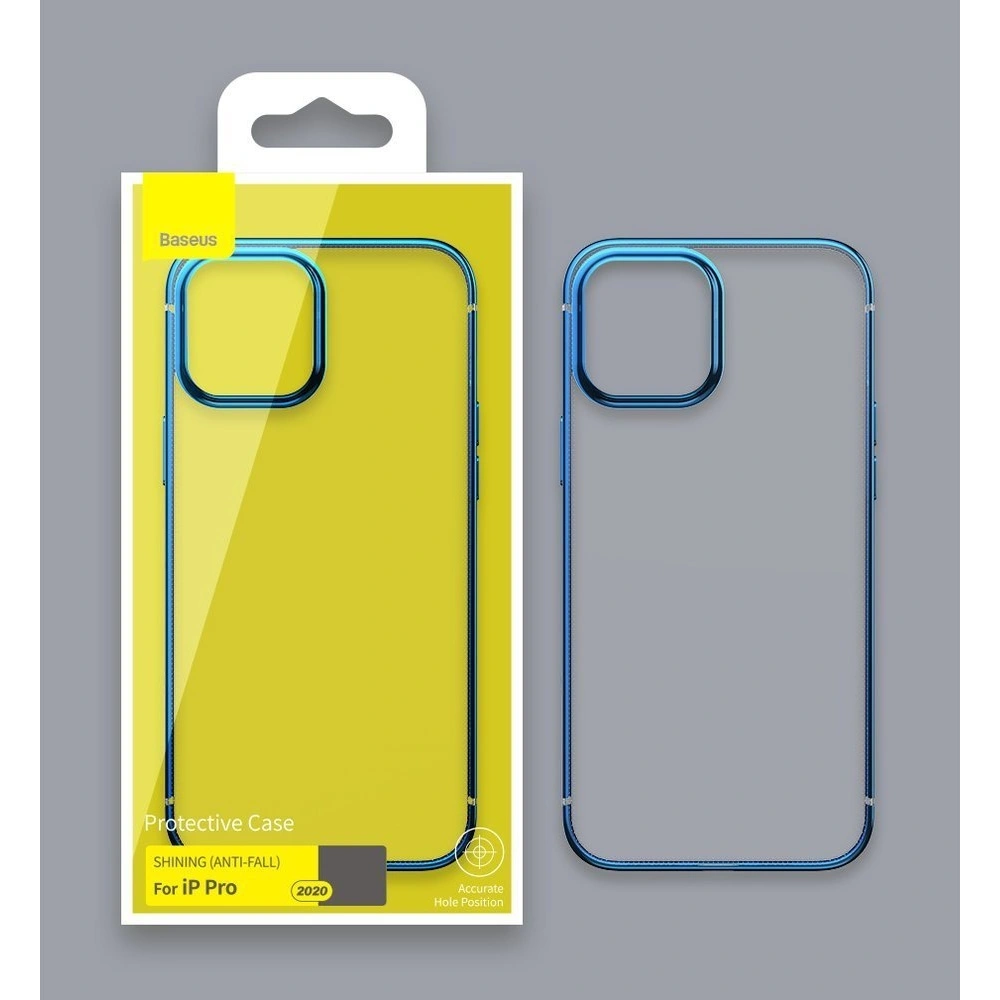 Wholesale Baseus Shining Case Flexible gel case with a shiny metallic frame iPhone 12 mini Moonlight silver (ARAPIPH54N-MD0S) - BSU2465SLV - {ean13} - Hurt