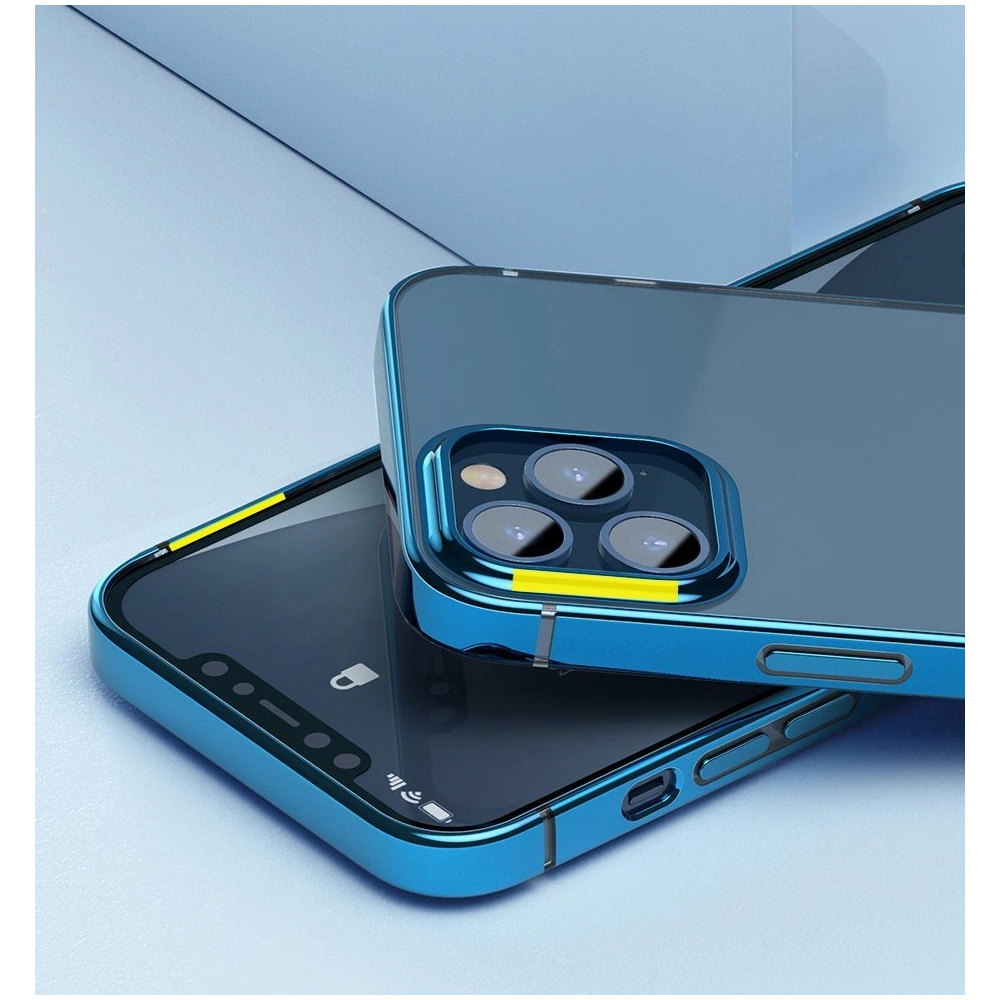 Wholesale Baseus Shining Case Flexible gel case with a shiny metallic frame iPhone 12 mini Moonlight silver (ARAPIPH54N-MD0S) - BSU2465SLV - {ean13} - Hurt