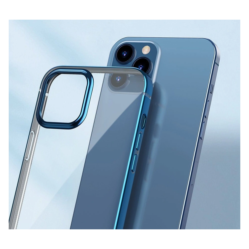 Wholesale Baseus Shining Case Flexible gel case with a shiny metallic frame iPhone 12 mini Moonlight silver (ARAPIPH54N-MD0S) - BSU2465SLV - {ean13} - Hurt