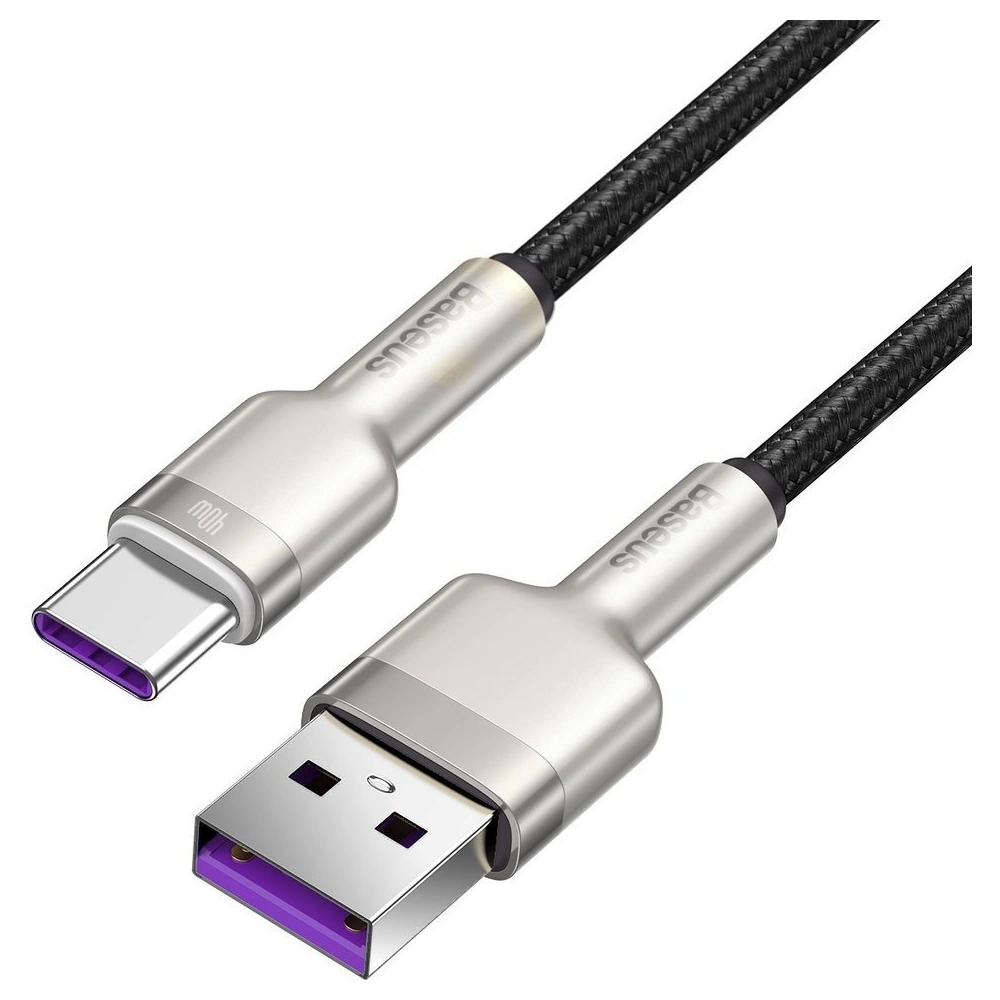 Wholesale Baseus Cafule Series Metal Data USB - USB Typ C 40 W cable (10 V / 4 A) SCP (Huawei SuperCharge Protocol) 0,25 m silver (CATJK-0 - BSU2527SLV - {ean13} - Hurt