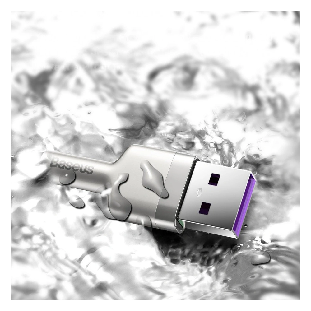 Wholesale Baseus Cafule Series Metal Data USB - USB Typ C 40 W cable (10 V / 4 A) SCP (Huawei SuperCharge Protocol) 0,25 m silver (CATJK-0 - BSU2527SLV - {ean13} - Hurt