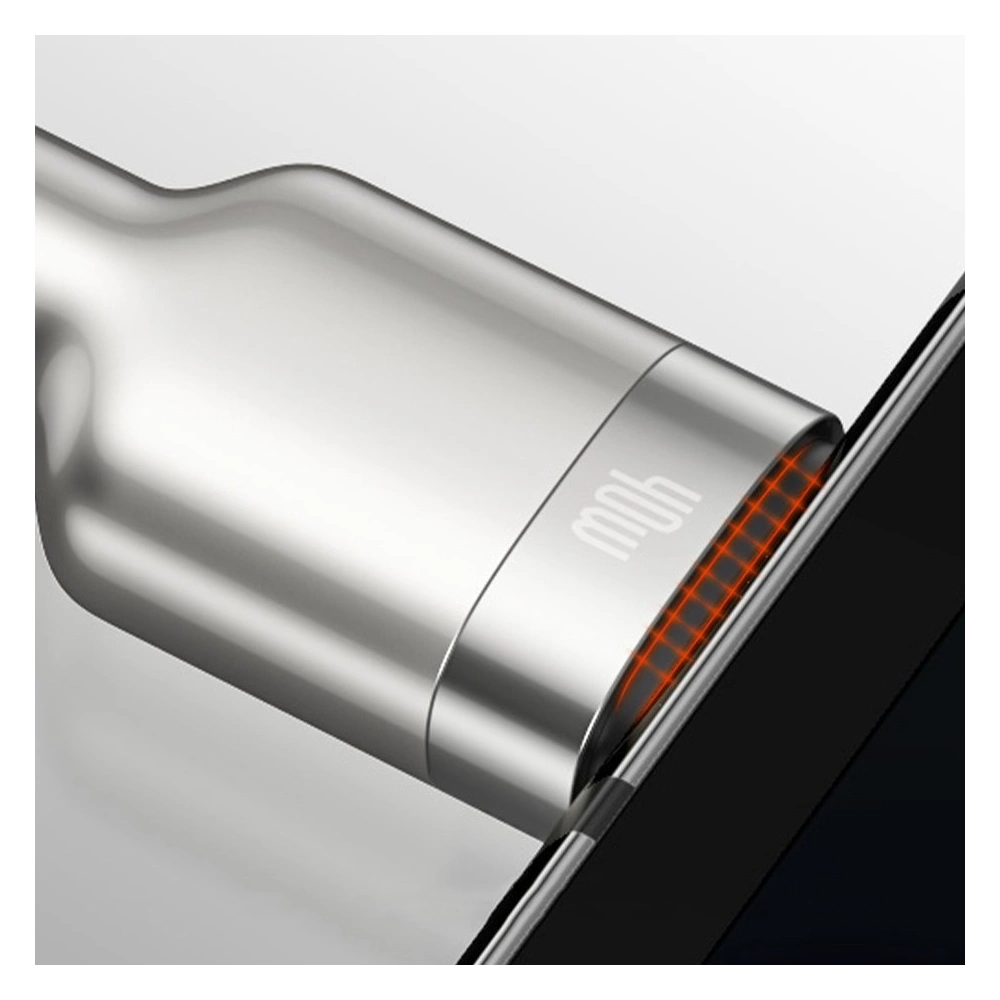 Wholesale Baseus Cafule Series Metal Data USB - USB Typ C 40 W cable (10 V / 4 A) SCP (Huawei SuperCharge Protocol) 0,25 m silver (CATJK-0 - BSU2527SLV - {ean13} - Hurt