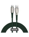 Baseus Water Drop kabel USB - USB Typ C 66 W (11 V / 6 A) Huawei SuperCharge SCP 2 m zielony (CATSD-N06)