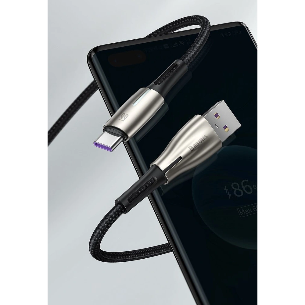 Wholesale Baseus Water Drop USB - USB Typ C cable 66 W (11 V / 6 A) Huawei SuperCharge SCP 2 m green (CATSD-N06) - BSU2560GRN - {ean13} - Hurt