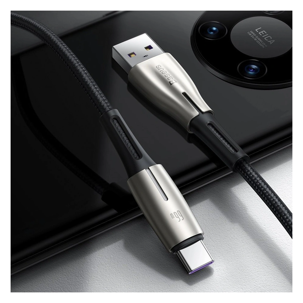 Wholesale Baseus Water Drop USB - USB Typ C cable 66 W (11 V / 6 A) Huawei SuperCharge SCP 2 m green (CATSD-N06) - BSU2560GRN - {ean13} - Hurt