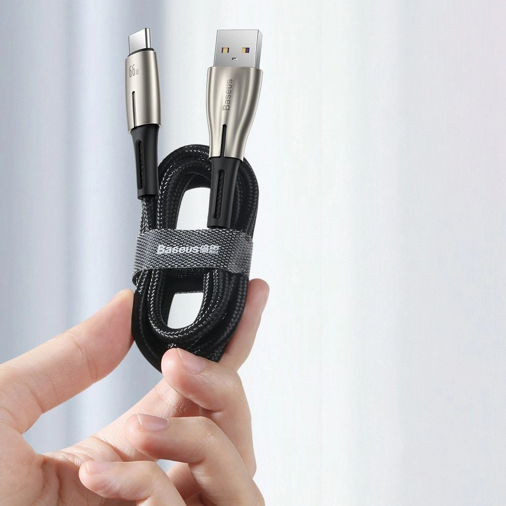 Wholesale Baseus Water Drop USB - USB Typ C cable 66 W (11 V / 6 A) Huawei SuperCharge SCP 2 m green (CATSD-N06) - BSU2560GRN - {ean13} - Hurt