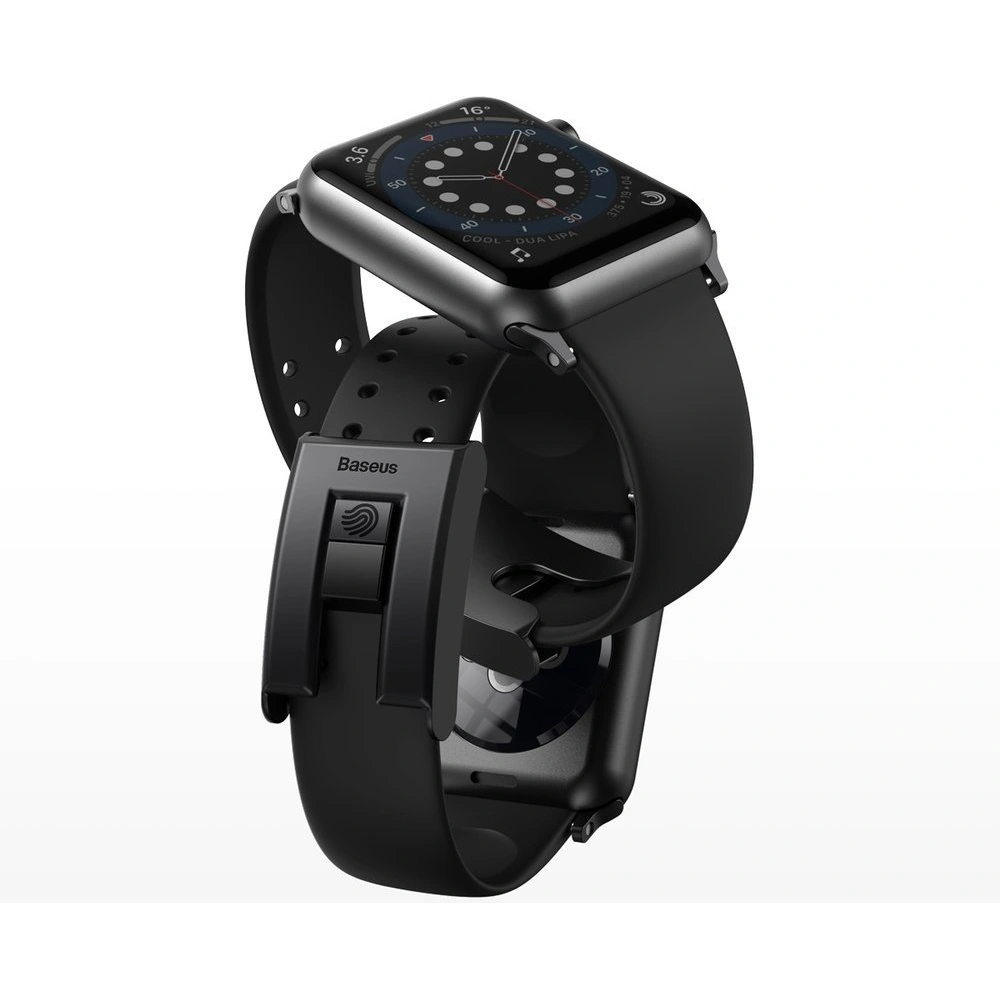Wholesale Baseus Slip-Thru Watch Band For AP Watch Series 3/4/5/6/SE 42mm/44mm Black (LBWSE-A01) - BSU2568BLK - {ean13} - Hurt