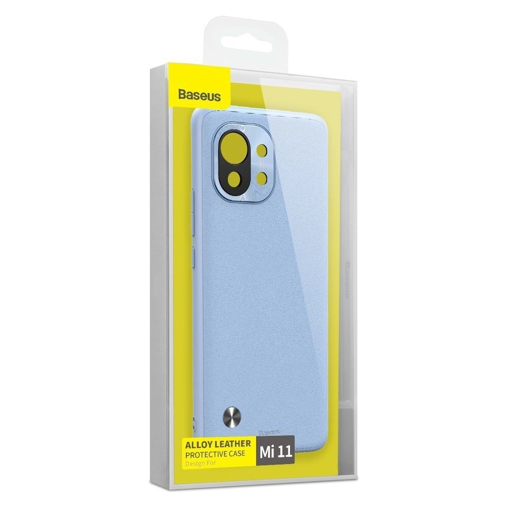 Hurtownia GSM - Baseus Alloy Leather Case odolný obal s krytem na fotoaparát Xiaomi Mi 11 fialový (WIXM11-05) - BSU2574PRP - {ean13} - Hurt