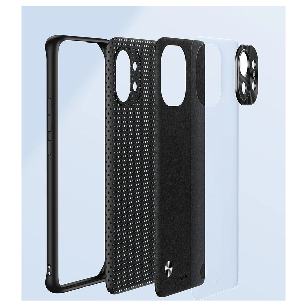 Wholesale Baseus Alloy Leather Case durable case with a camera cover Xiaomi Mi 11 purple (WIXM11-05) - BSU2574PRP - {ean13} - Hurt