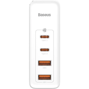 Baseus GaN2 Pro szybka ładowarka sieciowa 100W USB / USB Typ C Quick Charge 4+ Power Delivery biały (CCGAN2P-L02)