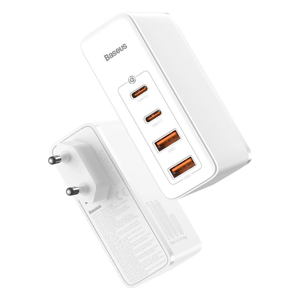Hurtownia GSM - Baseus GaN2 Pro rychlá síťová nabíječka 100W USB / USB Typ C Quick Charge 4+ Power Delivery bílá (CCGAN2P-L02) - BSU2585WHT - {ean13} - Hurt