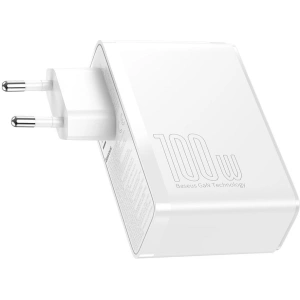 Baseus GaN2 Pro szybka ładowarka sieciowa 100W USB / USB Typ C Quick Charge 4+ Power Delivery biały (CCGAN2P-L02) Baseus GaN2 Pro szybka ładowarka sieciowa 100W USB / USB Typ C Quick Charge 4+ Power Delivery biały (CCGAN2P-L02)