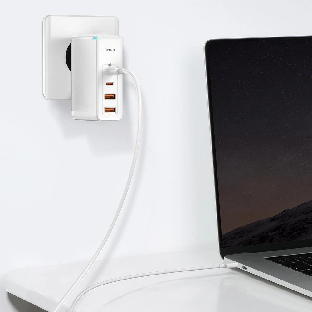 Hurtownia GSM - Baseus GaN2 Pro rychlá síťová nabíječka 100W USB / USB Typ C Quick Charge 4+ Power Delivery bílá (CCGAN2P-L02) - BSU2585WHT - {ean13} - Hurt