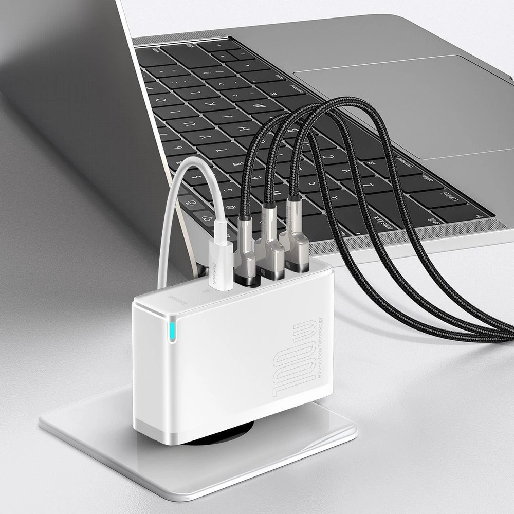 Hurtownia GSM - Baseus GaN2 Pro rychlá síťová nabíječka 100W USB / USB Typ C Quick Charge 4+ Power Delivery bílá (CCGAN2P-L02) - BSU2585WHT - {ean13} - Hurt